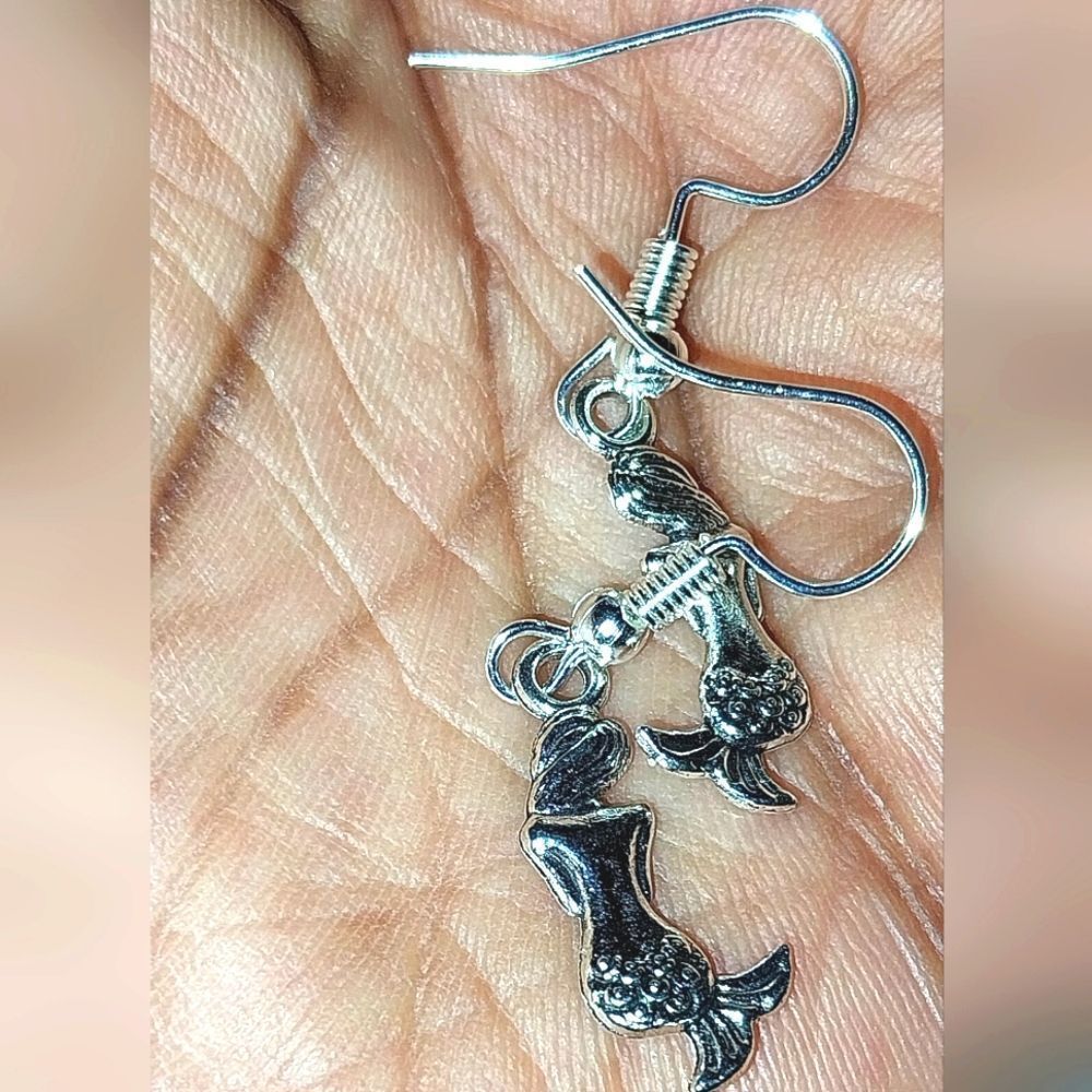 Retro Mini Super cute  Mermaid Earrings For Adults And Kids - Picture 3 of 6